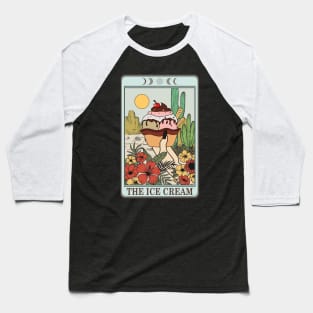 Funny food tarot card with ice cream Baseball T-Shirt